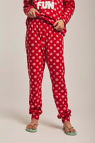 داليدرس بيجامة نسائية بنمط ثلج أحمر