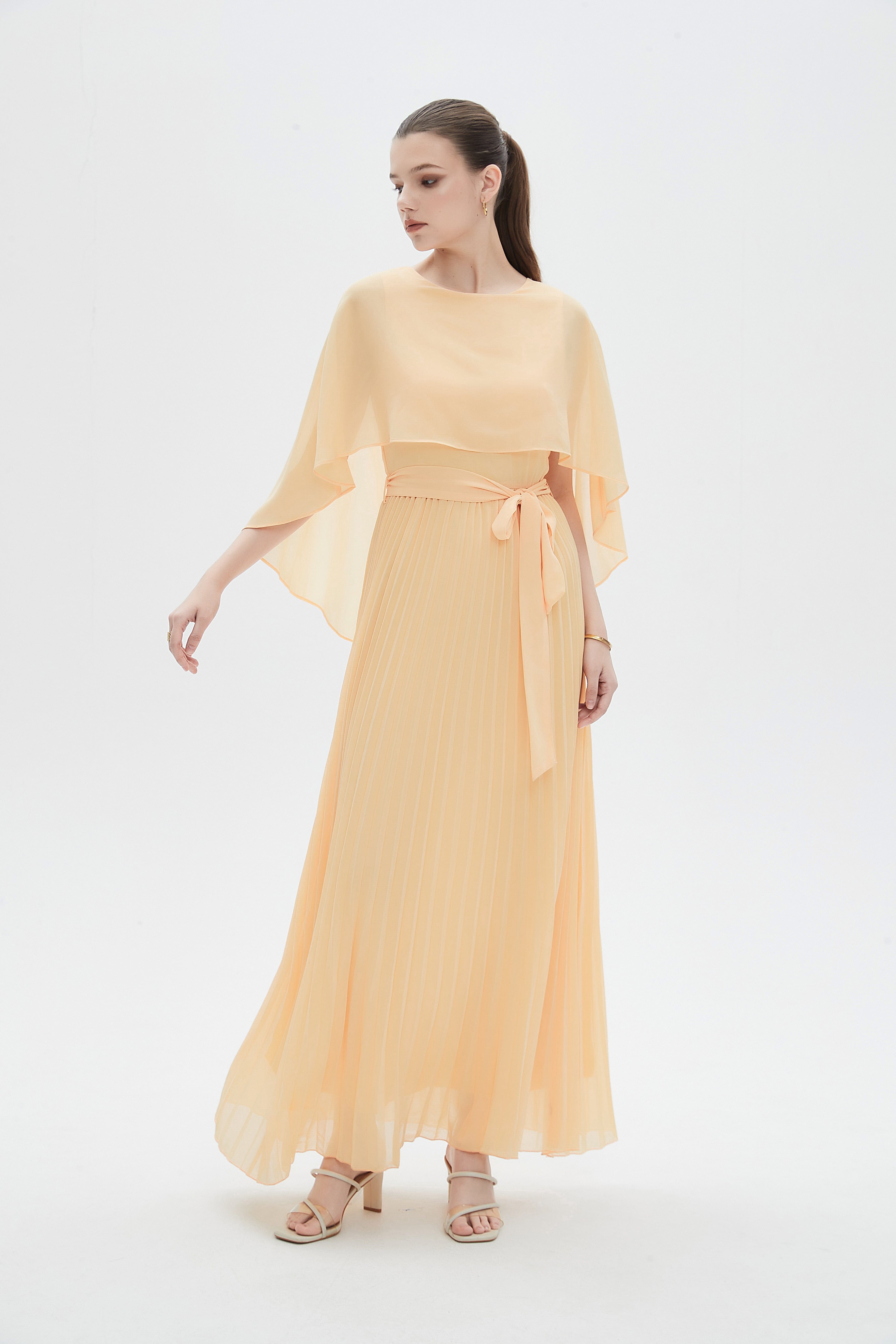 women's a line dress maxi long dress Linessa | Dark PLUM High-Neck Maxi Dress With Sash And Gathered-Detailing