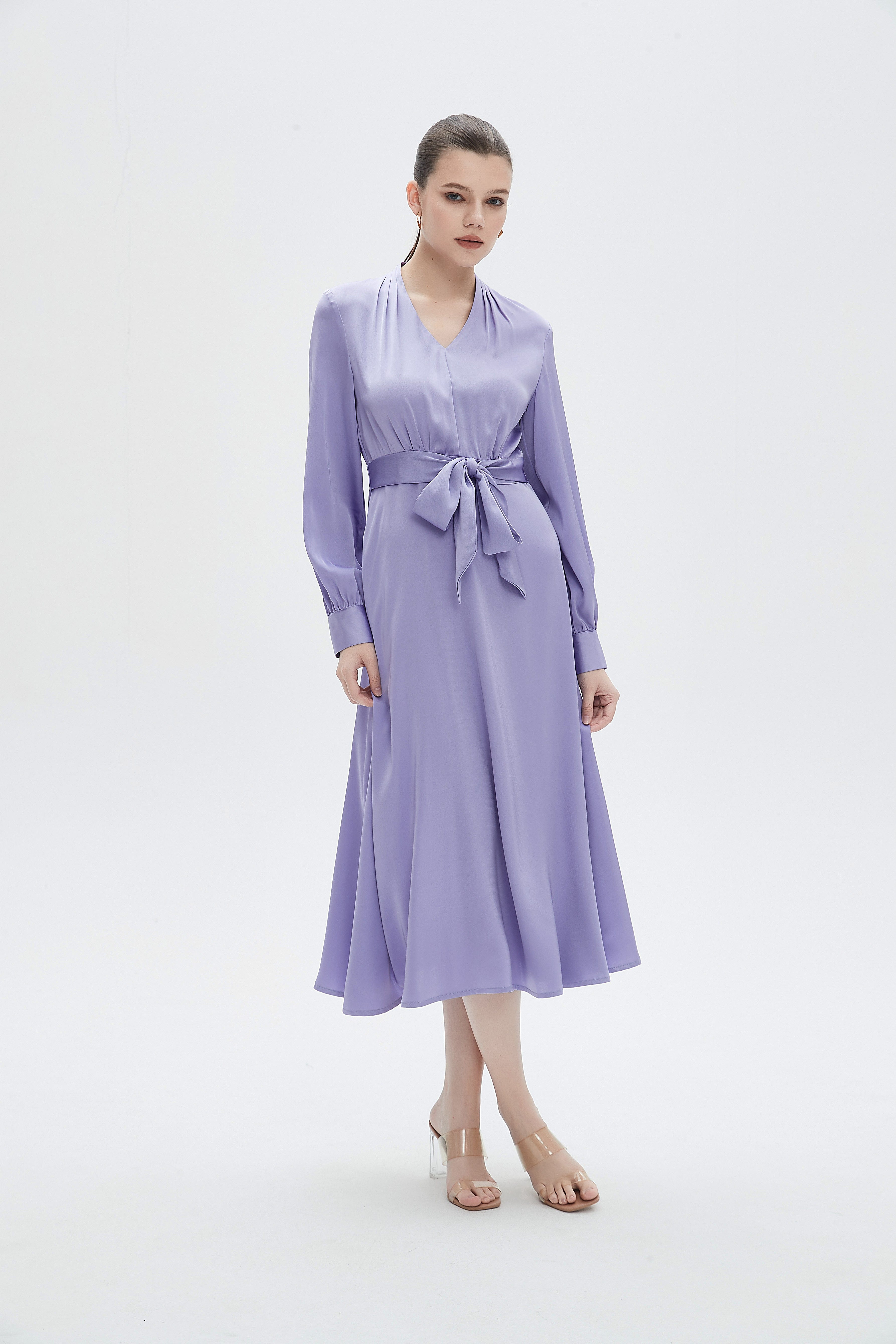 lilac casual dress Women's Free To Dream Maxi Dress, Purple Introducing the Match Point Mini Dress from Sassy Shortcake Lilac Satin Mini Dress -