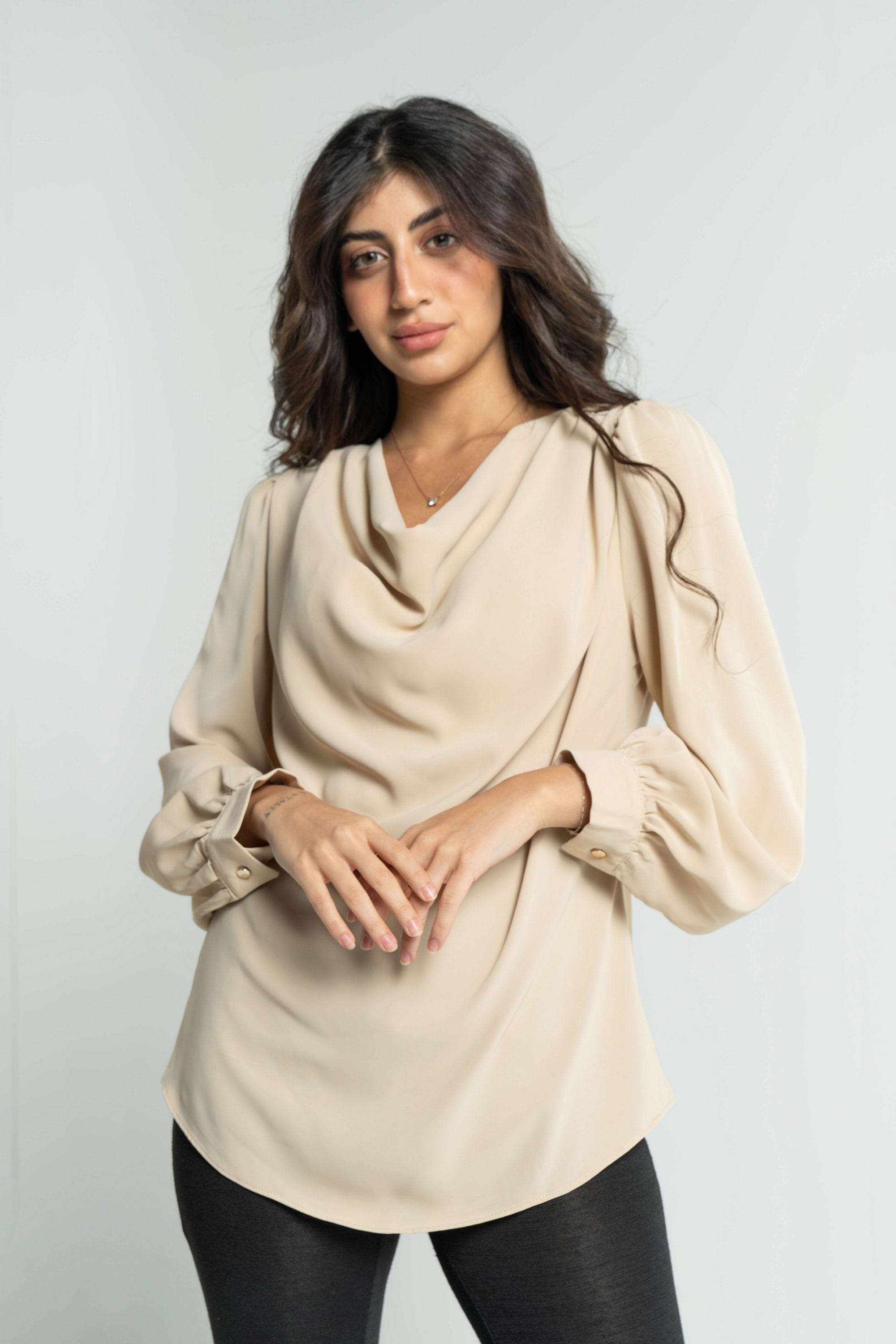 داليدرس تسوقي بلوزة نسائي سادة كم طويل اونلاين في السعودية