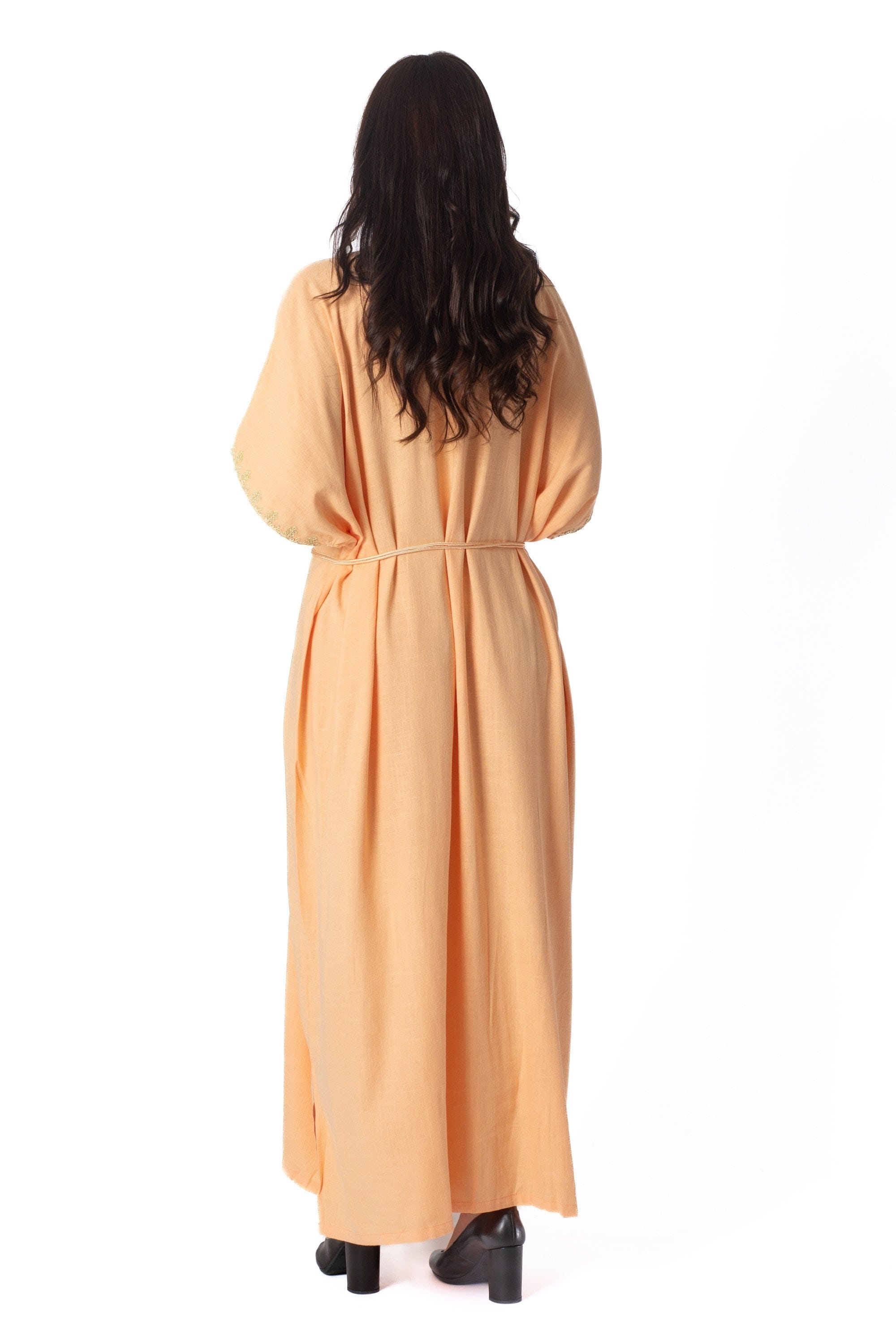 ديامانتين غندورة سادة نصف كم فراشة نسائي برتقالي فاتح