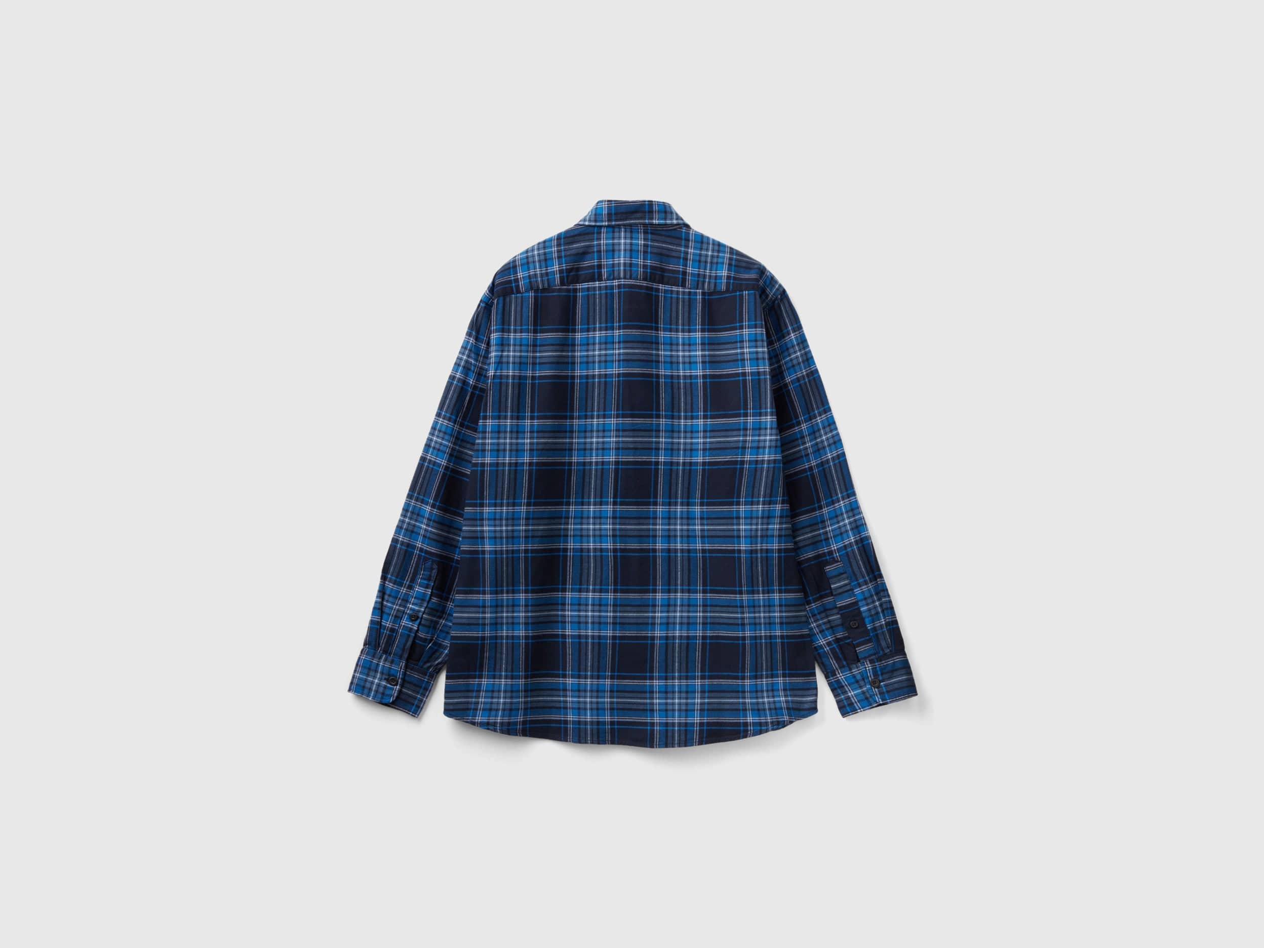 يونايتد كولورز اوف بينيتون قميص كاروهات كم طويل