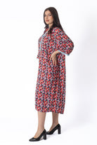 ديامانتين جلابة ملونة 3/4 كم قصيرة نسائي متعدد الألوان