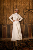 كارينا فستان شبك مطرز كم طويل نسائي