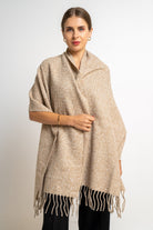 ميكا شال كبير منقوش بخيوط نسائى