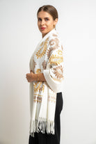 نتشي وشاح مطرز نسائي