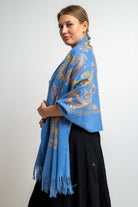 نتشي وشاح مطرز نسائي