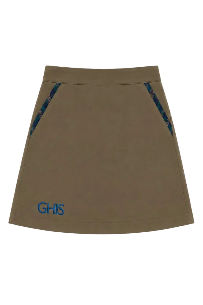 صورة سكورت GHIS للبنات (الروضة) – كاكي بلون كاكي من فاشن