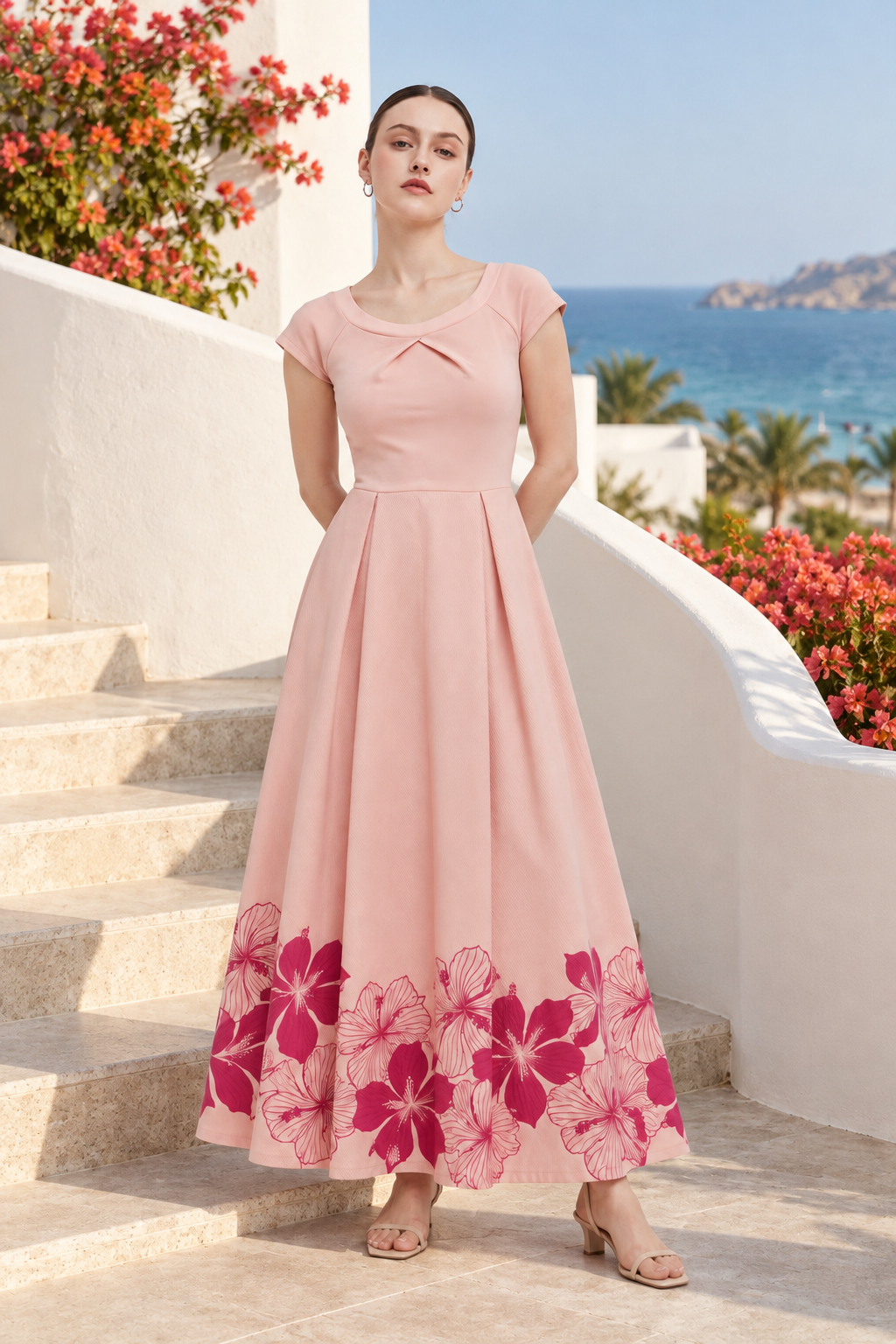 GL126 peach lifestyle - model alice