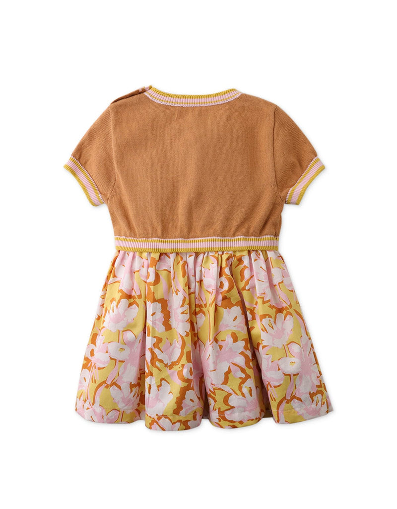 جينجرسنابس فستان بيبي بناتي بتنورة منفوشة متعدد الألوان