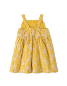 جينجرسنابس فستان بيبي بناتي مطرز حمالات بفيونكتين أماميتين