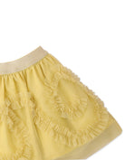 جينجرسنابس تنورة سادة شيفون مكشكشة بناتي بيبي أصفر