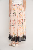 نتشي تنورة مشجرة طويلة كلوش نسائي