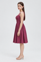 L3299 crimson side - model Daria S