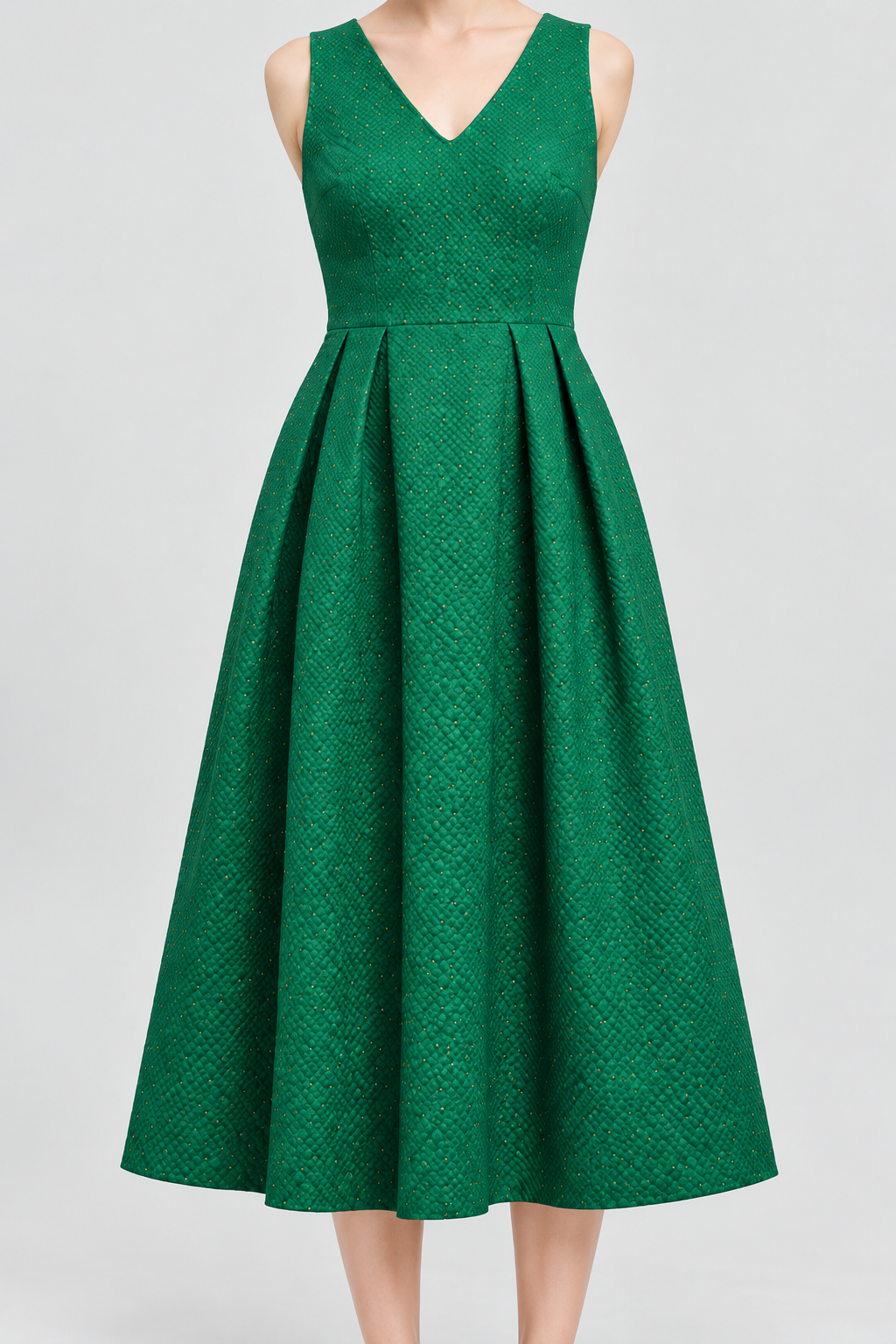 LC1920-20Q203 green garment front - model alice