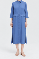 LC2318SV-22Q311 blue garment front - model alice