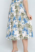 نتشي تنورة ميدي مشجرة