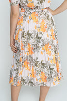 نتشي تنورة ميدي مشجرة