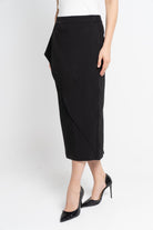 نتشي تنورة ميدي نسائية طبقتين سادة