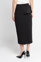 نتشي تنورة ميدي نسائية طبقتين سادة