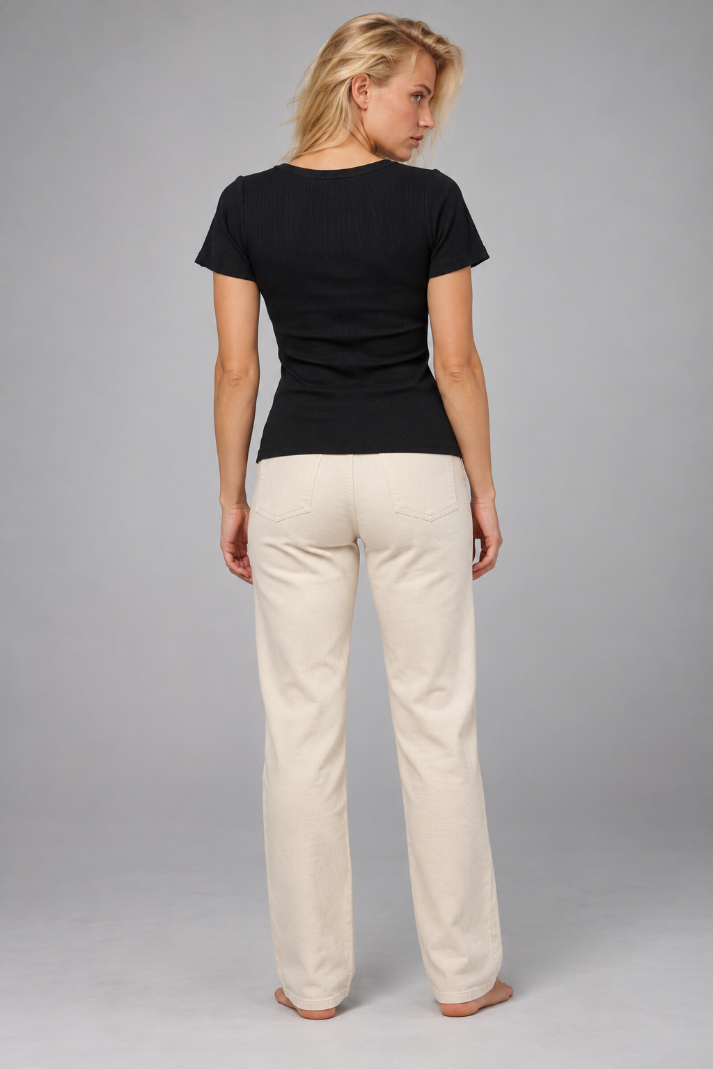 back view on Sasa - LIV0337AGI black