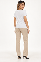 White tee back view