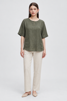 LV0899S262ZI green full front - model Daria S