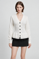 LV1353W264CZ off-white top on Maria, full front