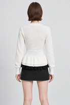 LV1353W264CZ off-white top on Maria, back