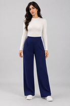 Helya, blue pants, full front