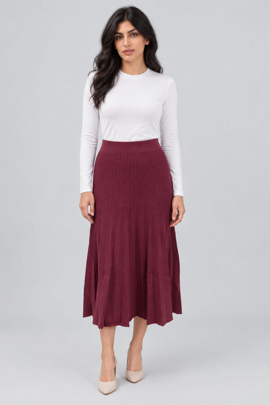 LV1485W264CDY red, garment-focused front