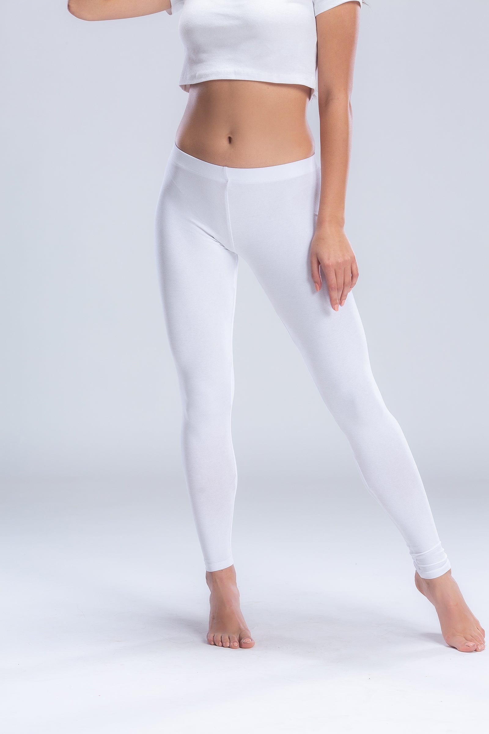 كارينا ليجن قطن ضيق سادة