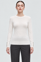 MA0762W264CDY off_white long sleeve top on Alice - garment-focused front