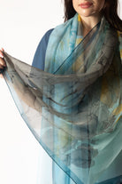 وشاح نسائي شيفون مشجر