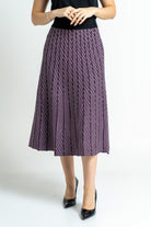 ميكا تنورة ميدي نسائية منسوجة