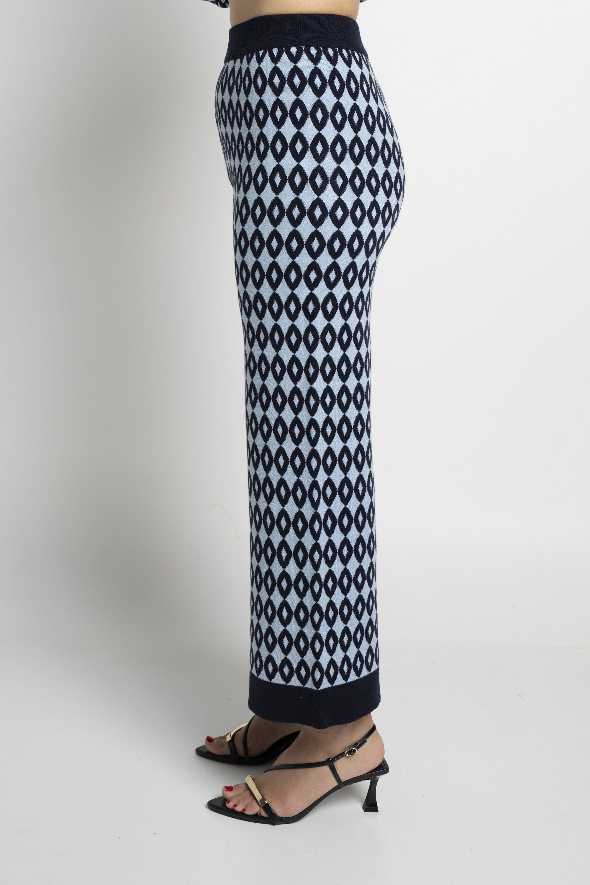 ميكا بنطلون طويل نسائي منسوج مطبوع