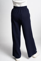 ميكا بنطلون واسع سادة بجيوب من الأمام