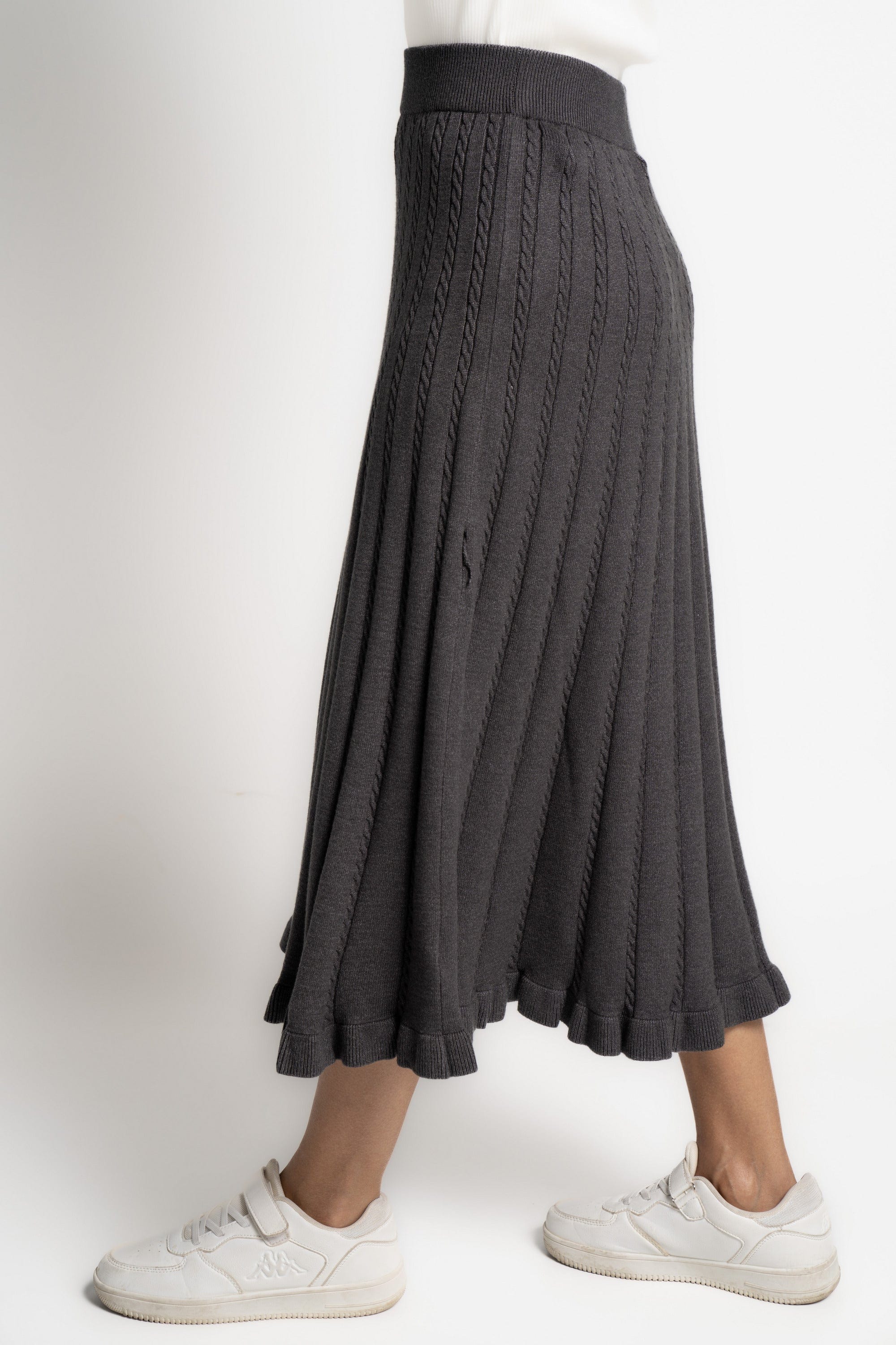 ميكا تنورة ميدي هاي ويست سادة نسائى