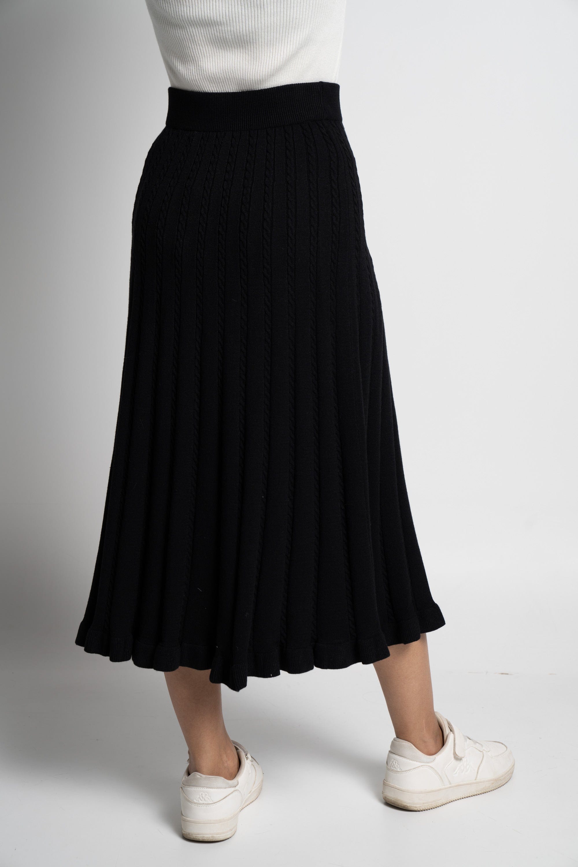 ميكا تنورة ميدي هاي ويست سادة نسائى