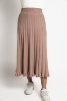 ميكا تنورة ميدي هاي ويست سادة نسائى