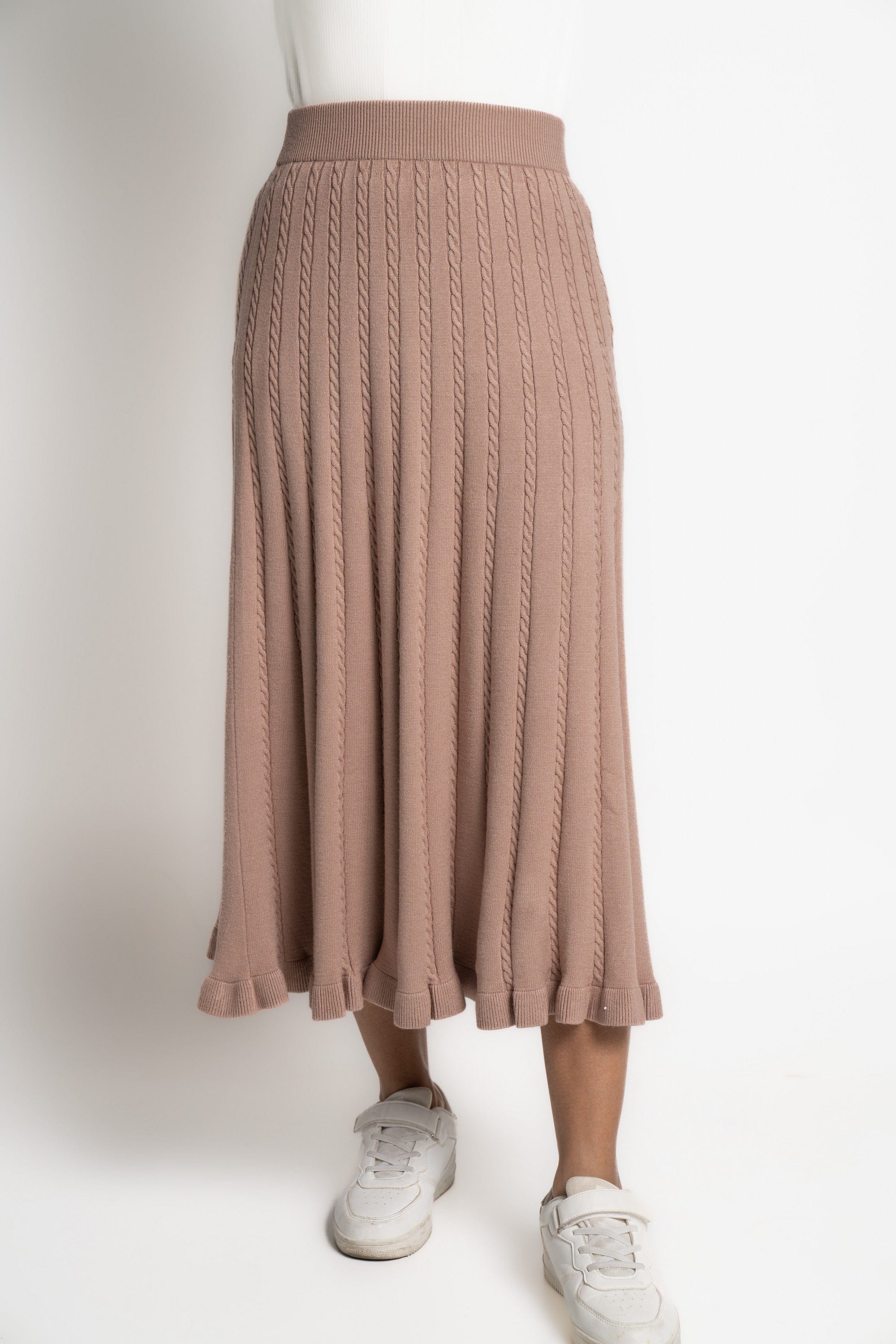 ميكا تنورة ميدي هاي ويست سادة نسائى