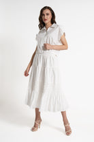 ميكا تنورة ميدي نسائية بخصر مطاطي