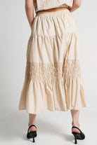 ميكا تنورة ميدي نسائية بخصر مطاطي