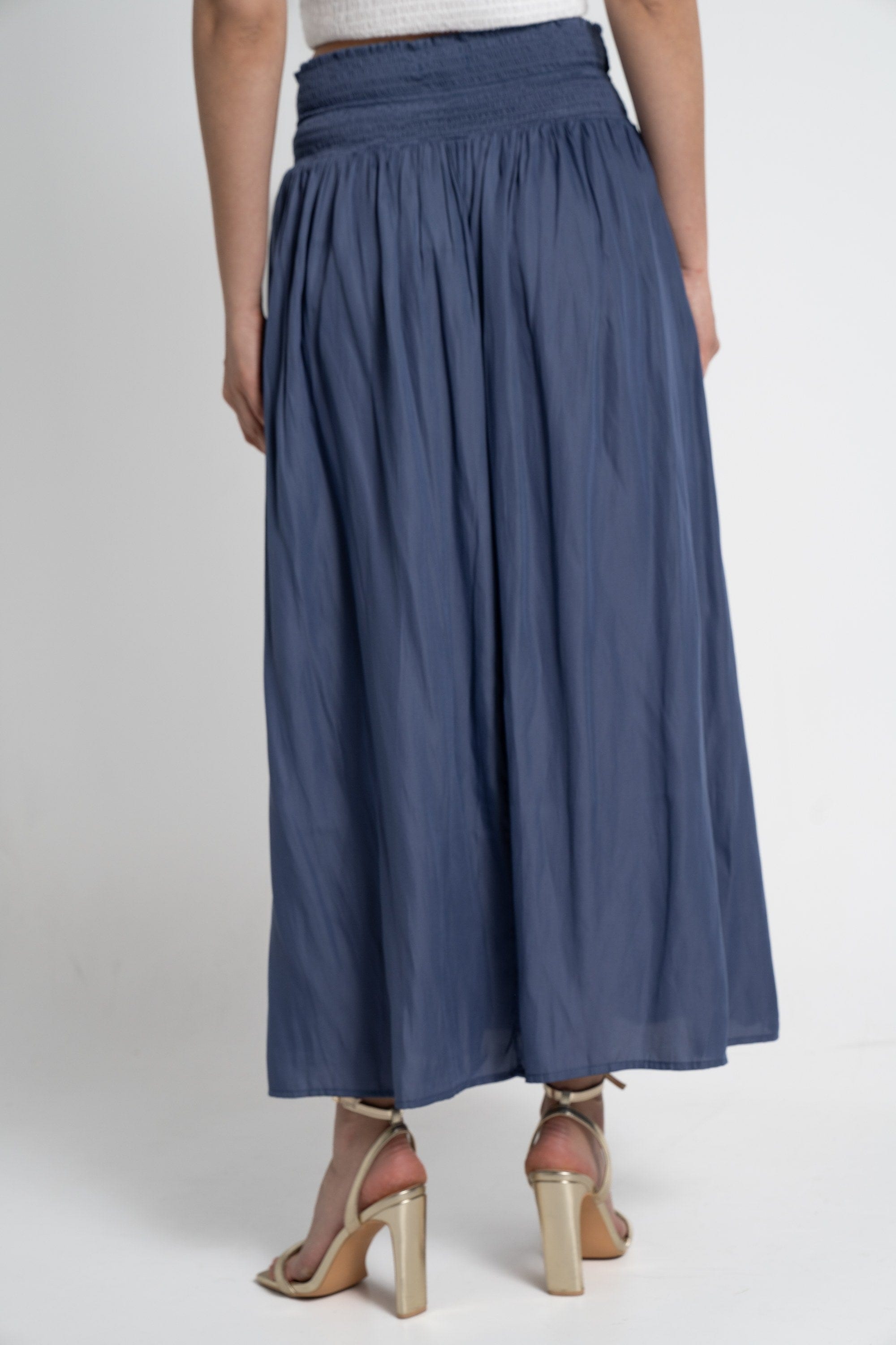 ميكا تنورة طويلة مطاطية من أعلى واسعة من أسفل نسائي