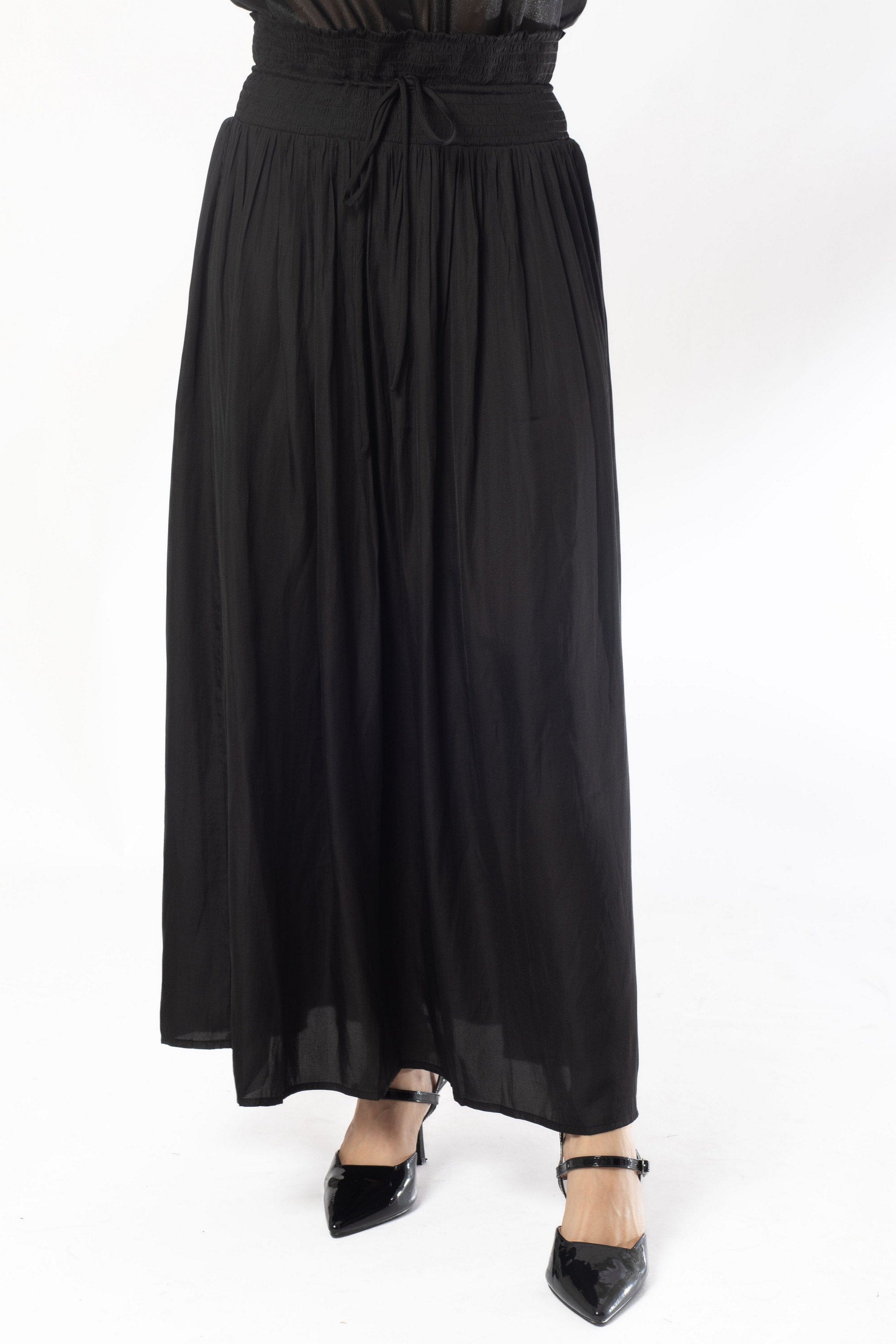 ميكا تنورة طويلة مطاطية من أعلى واسعة من أسفل نسائي