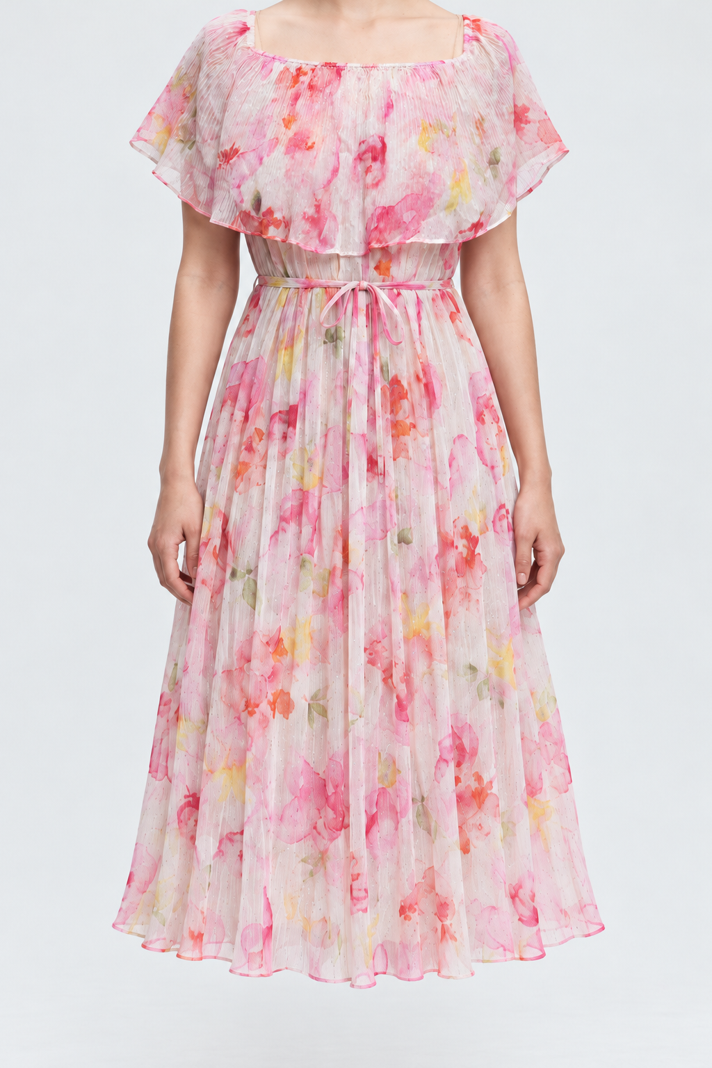 ML0511-25Q103 floral_pink garment front - model Daria S