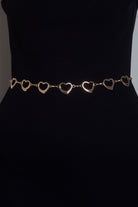 نتشي حزام نسائي على شكل قلوب