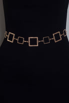 نتشي حزام نسائي على شكل مربعات