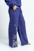 ميكا بنطلون بطباعة وبرباط على الخصر