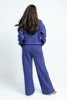 ميكا بنطلون بطباعة وبرباط على الخصر